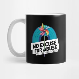 No-Excuse For Abuse Child Abuse Month Mug